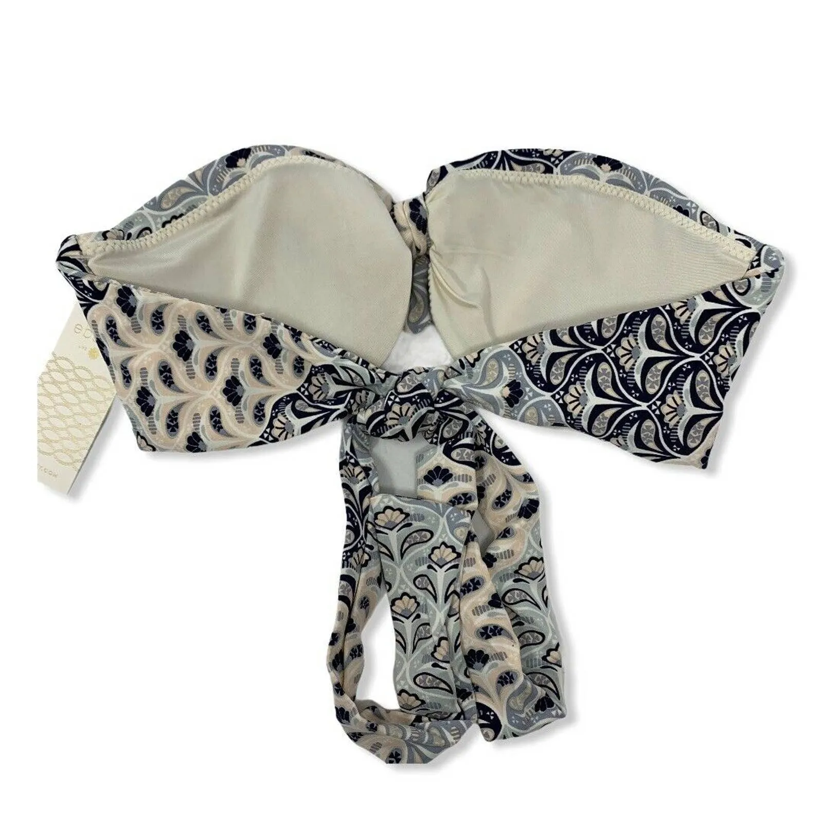 Eberjey‎ Drifter Lolita Bandeau Bikini Top New Size Small - Image 6