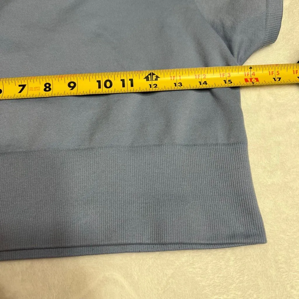 Offline Aerie Blue Seamless Cropped Short Sleeve Tee Medium - Image 8