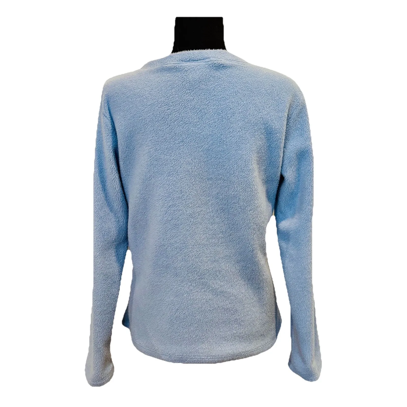 Starting Point Size Small Light Blue Fleece Pullover Polyester Long Sleeve Top - Image 3