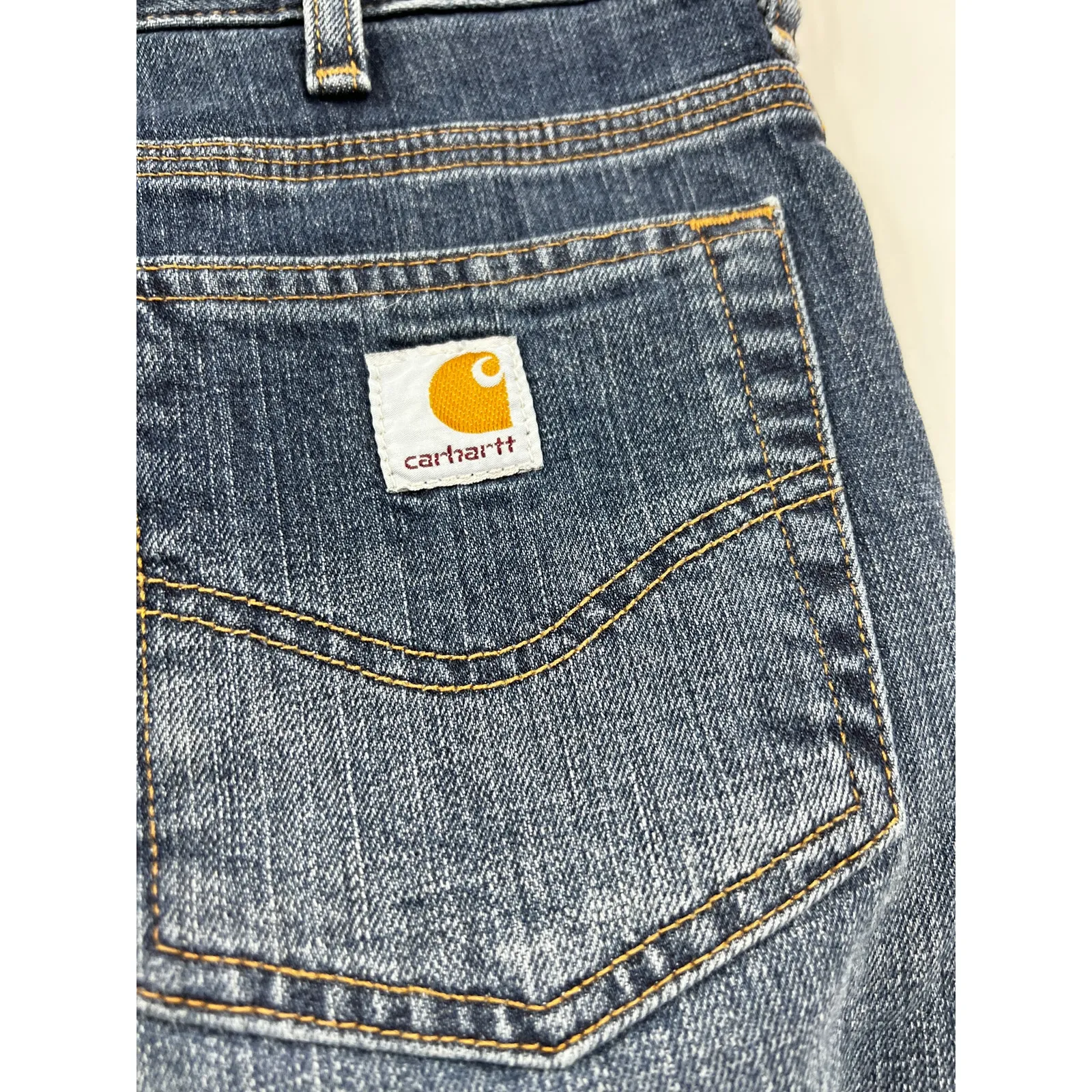 Carhartt Jeans Womens Original Fit WB001 Mid Rise Boot Cut‎ Ankle Jeans Size 8 - Image 4