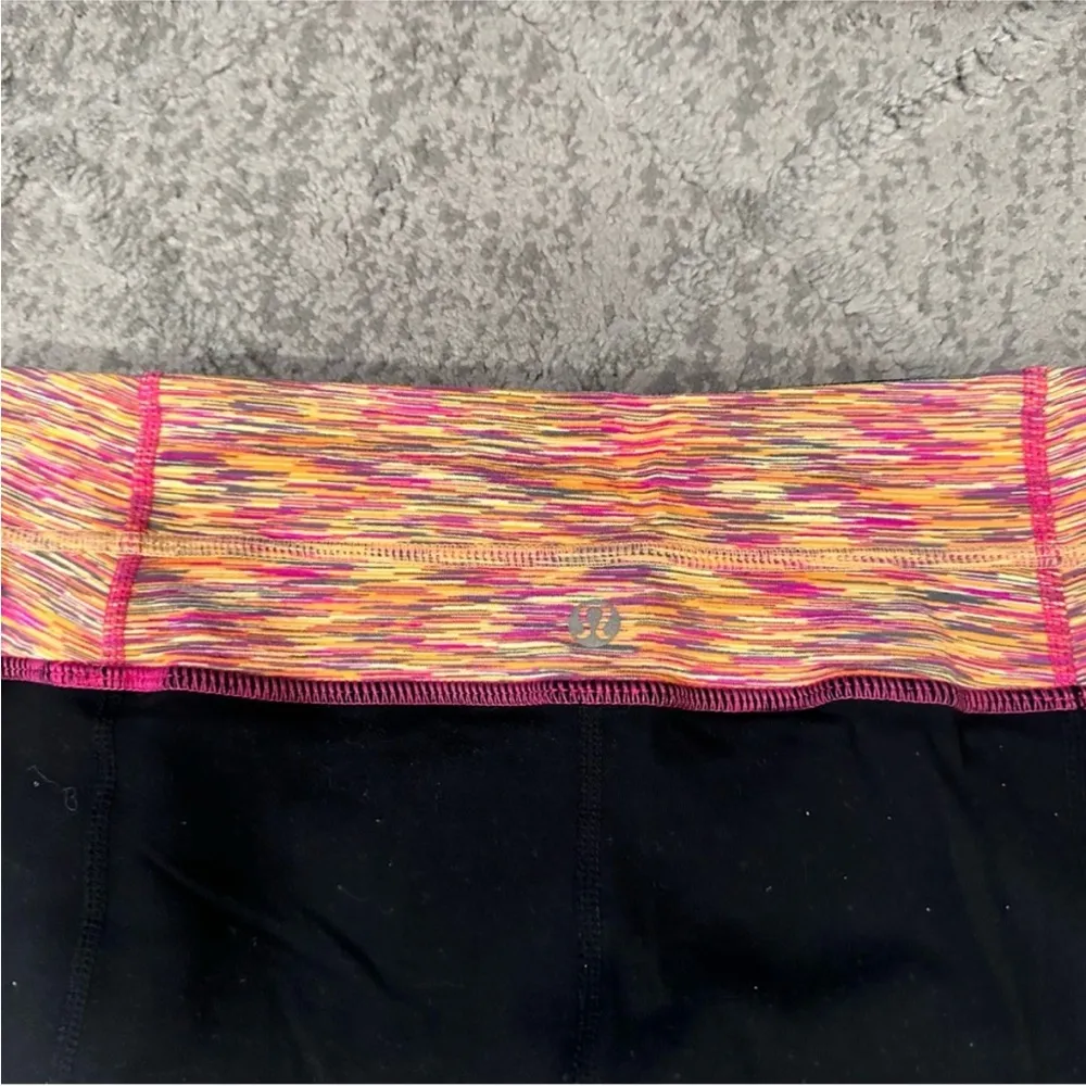 Lululemon Groove Pants Flare Multicolor Waistband Luon 6 - Image 4