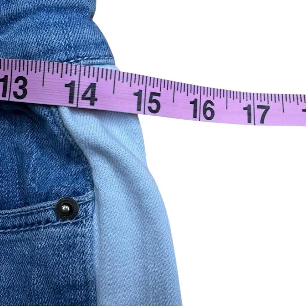 ecru Side Stripe Cropped Jeans Size 4 - Image 5