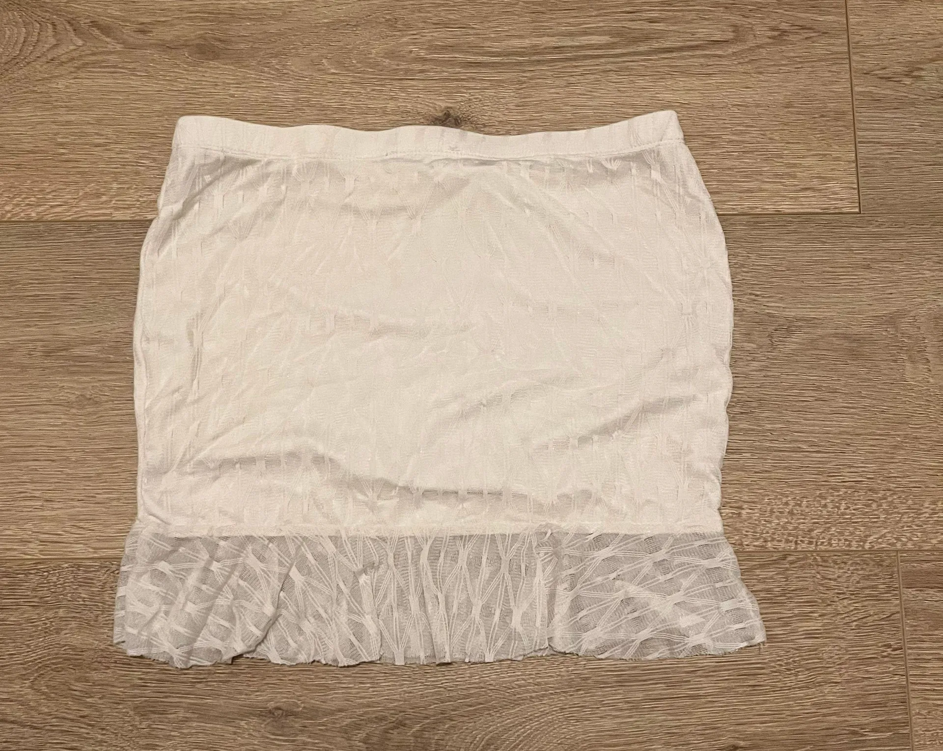White Mini Skirt - Image 3