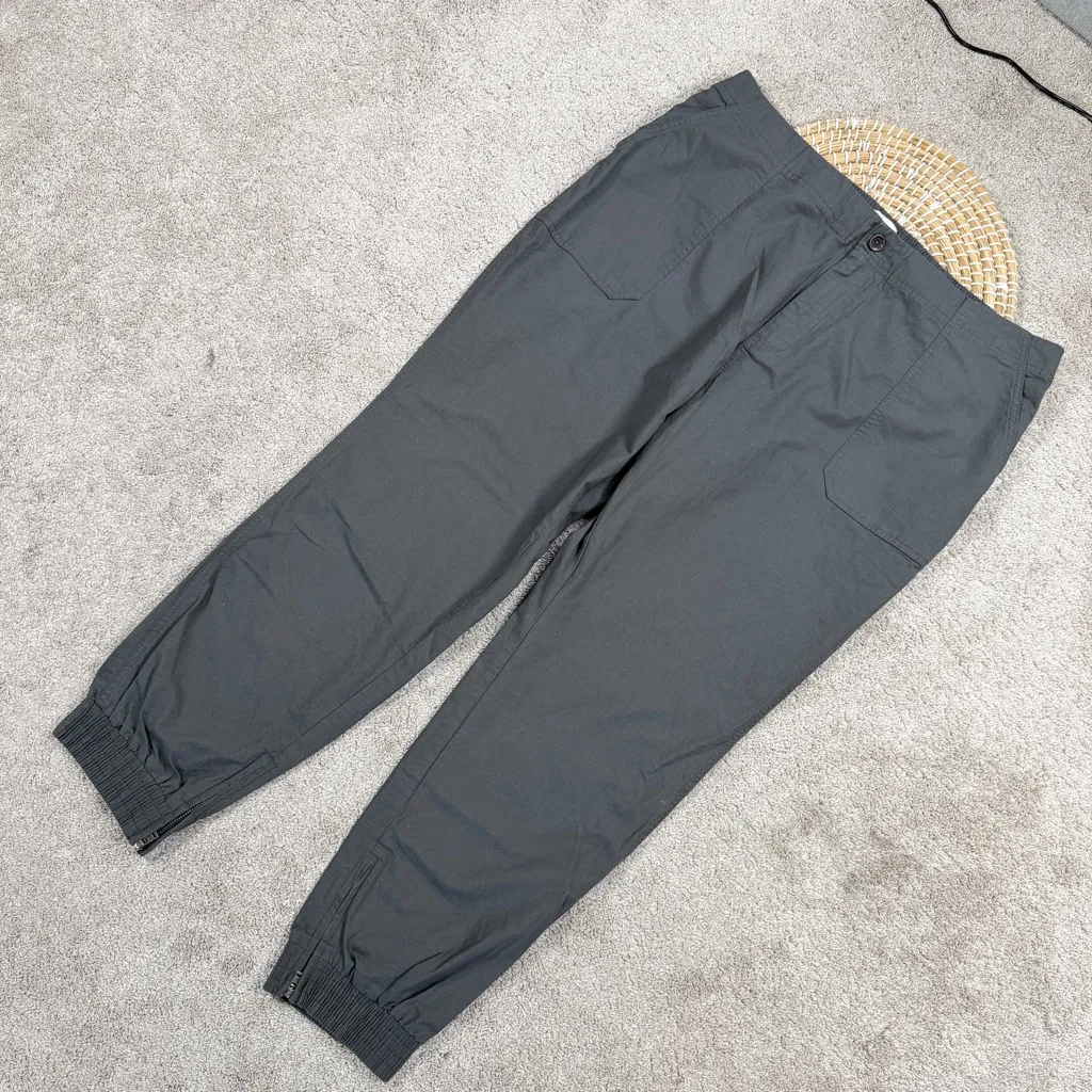 Pact Women’s Organic Cotton Jogger Pants High Rise Side Ankle Zip in Gray XXL - Image 4