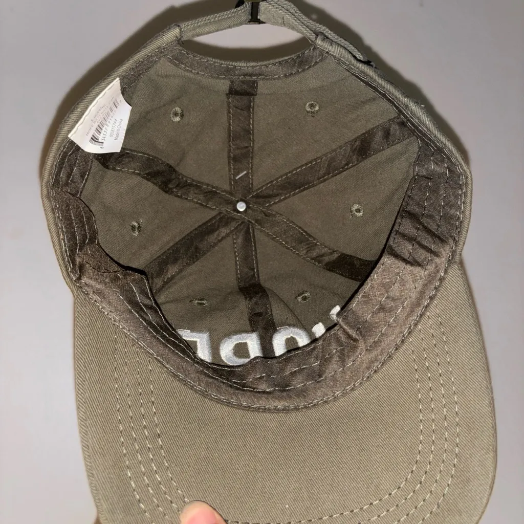 NWT Green Khaki Cap with White Stitching "HOPE" - Image 4