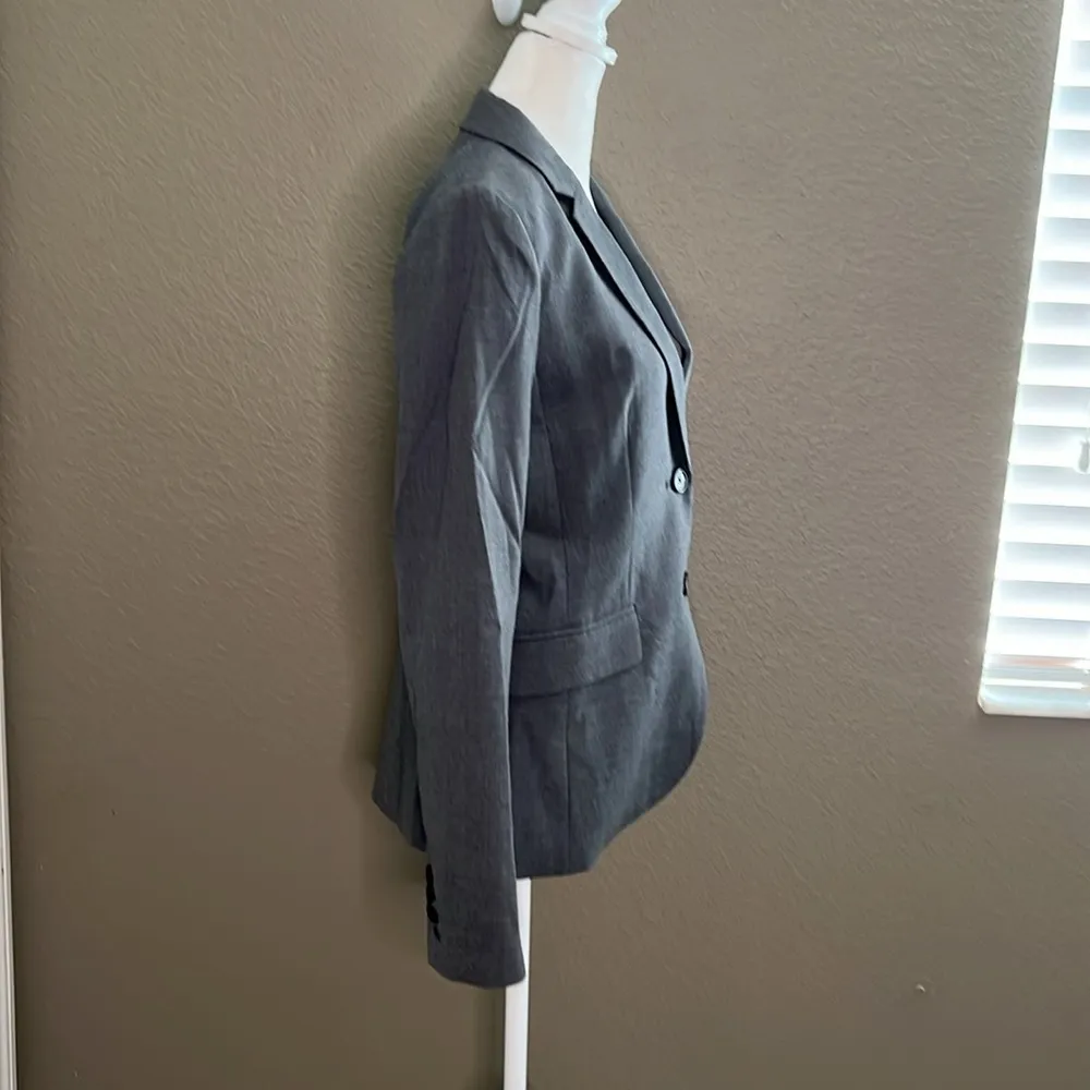 JCrew Two Button Blazer Super 120s Wool Heather Flannel Size 4 - Image 3