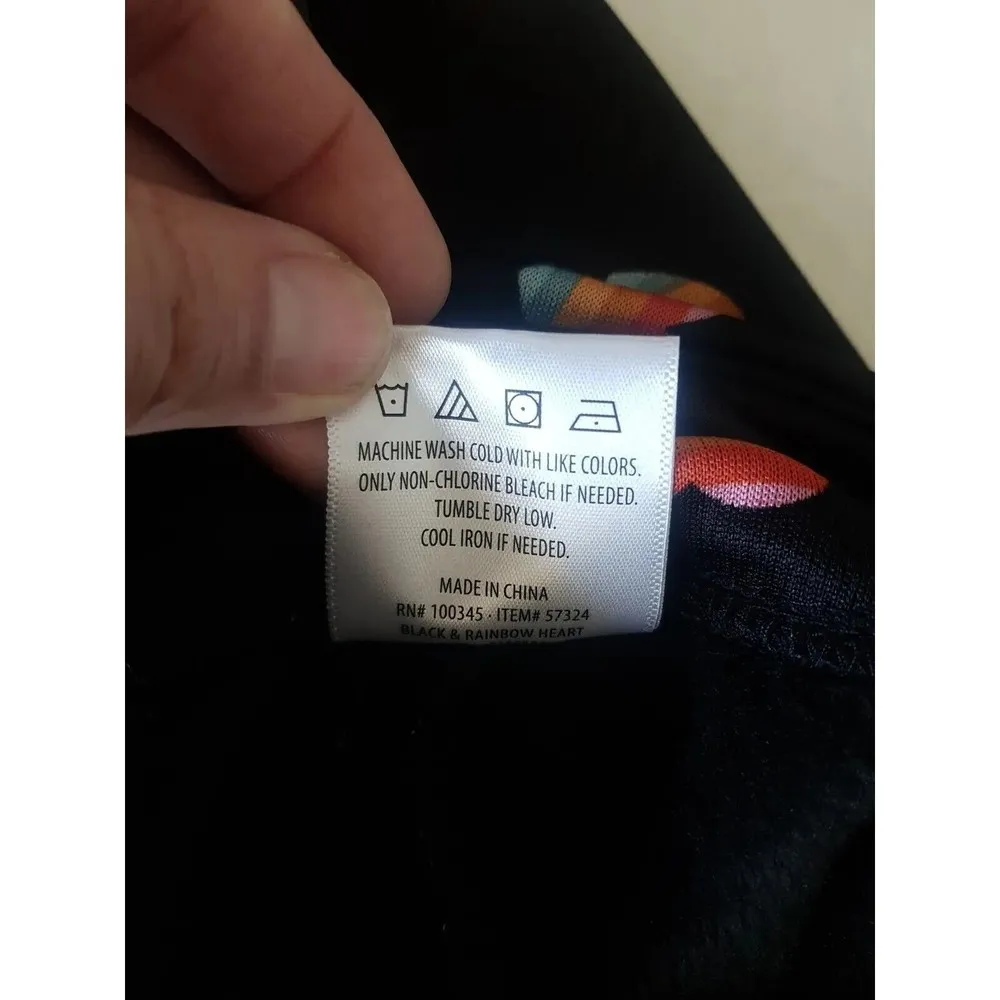 Serra Leggings Size Small Ladies Fleece Lined Heart Design Black Soft High Waist - Image 7