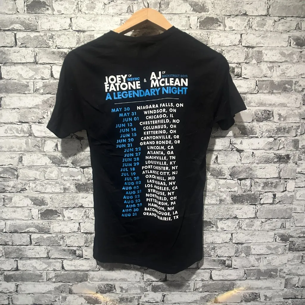 EUC Next Level Apparel Backstreet Boys Nsync Tour Black Graphic T-Shirt Size S - Image 6