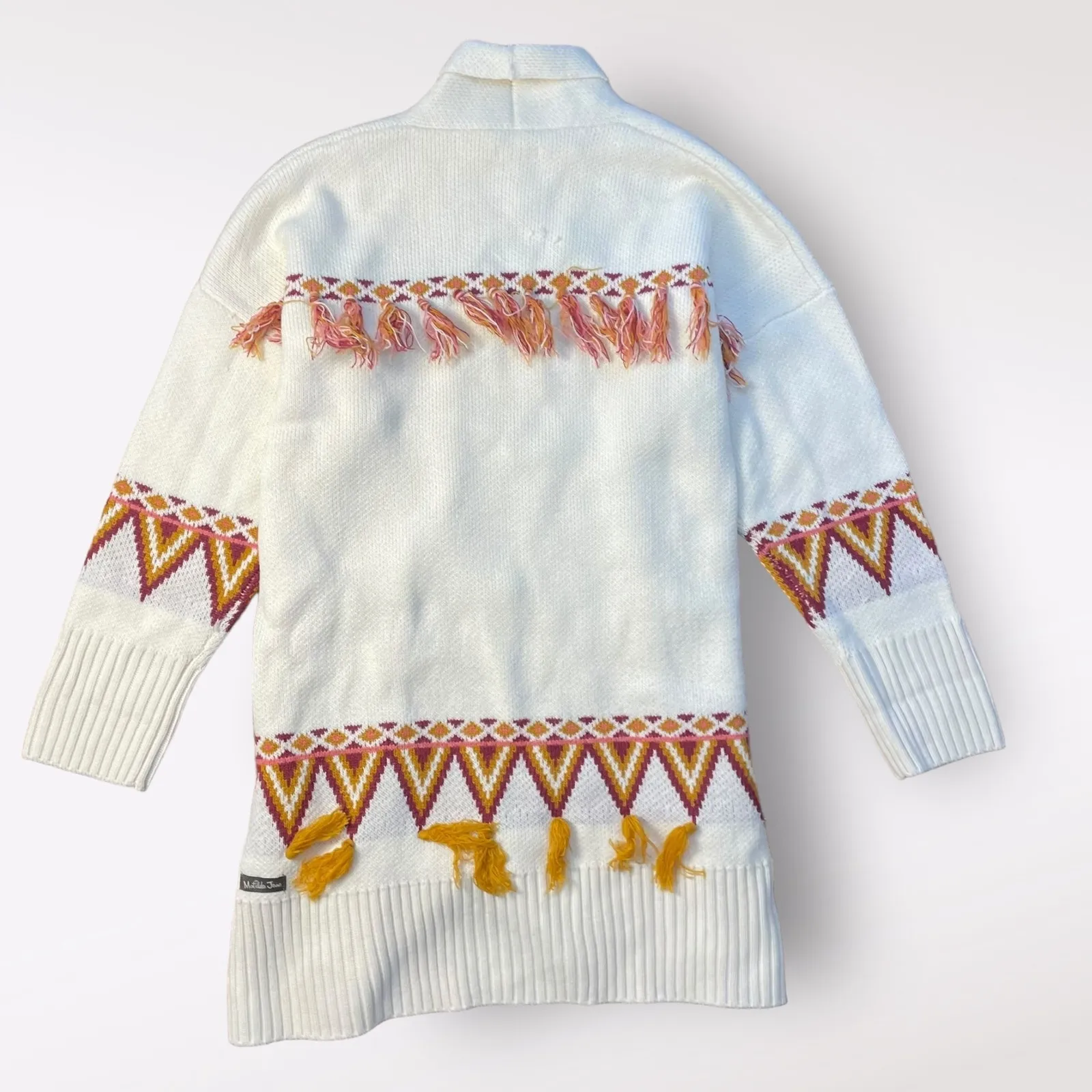 Matilda Jane Moments With You Gingersnap Tassel Cardigan Sweater Size M‎ - Image 3