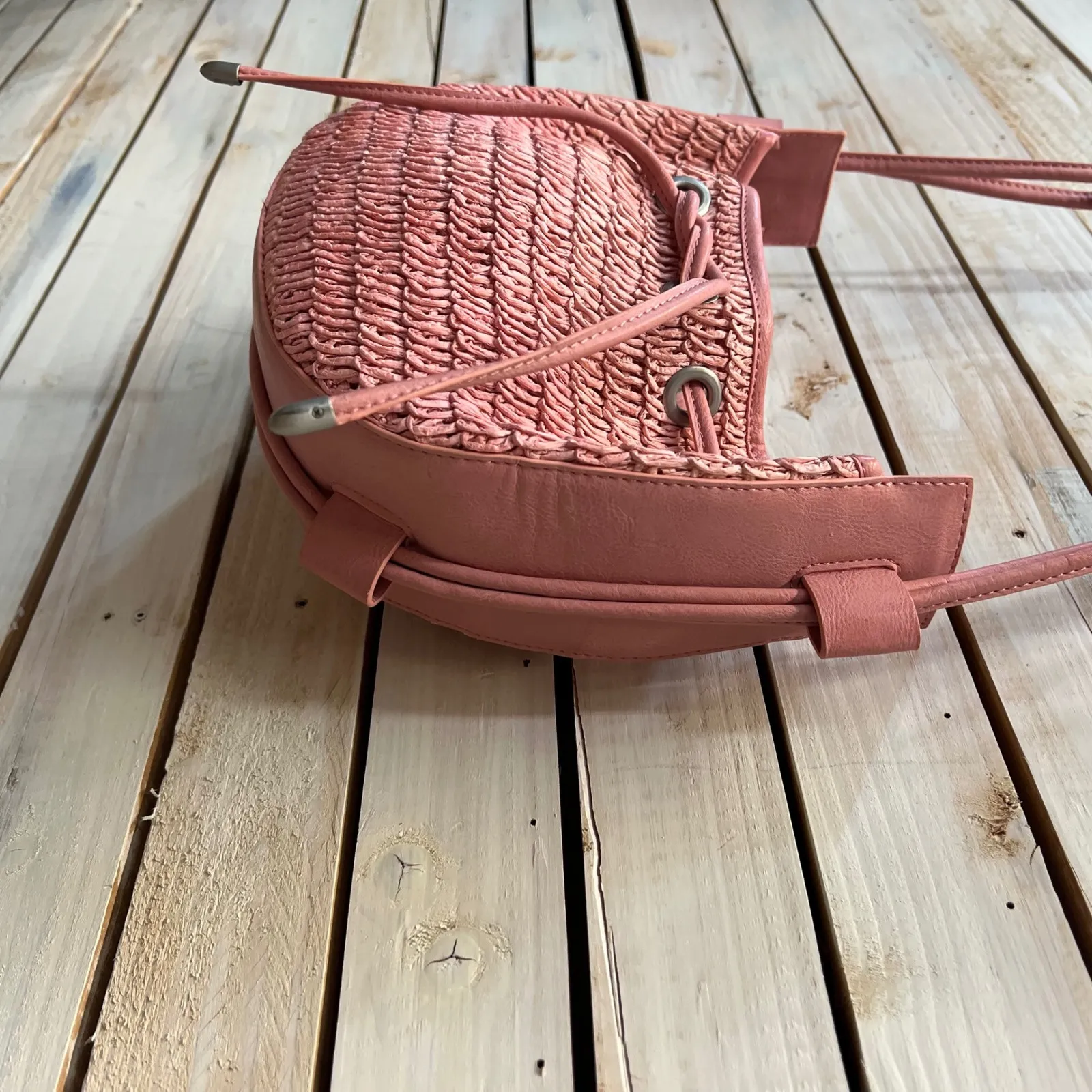 Free People Cabana Carpet Crossbody Bag Boho Tribal Woven Southwestern Purse - Image 6