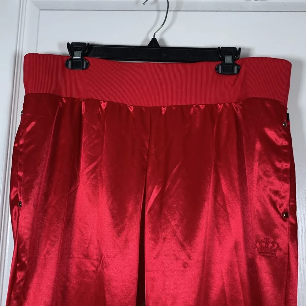 Adidas Shiny Capri Red "RESPECT ME" Pants Size XL NWT #DS-1637 - Image 2