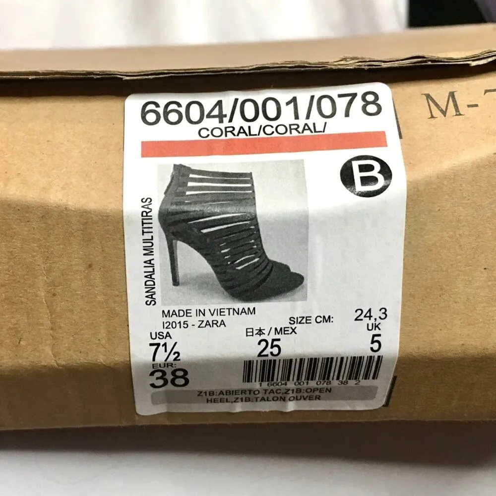 ZARA  Red Suede Heels - Image 10