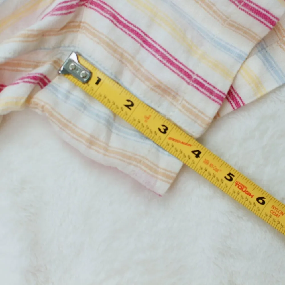 NWT GAP multi colored striped linen shorts XXL summer vacation - Image 5