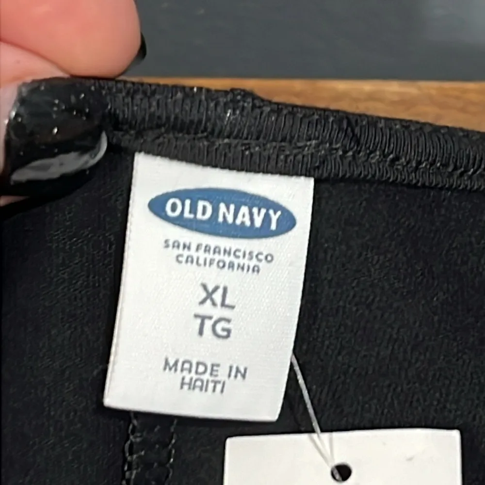 Old Navy size XL solid black pullover sleeveless dress no pockets comfy stretchy - Image 4