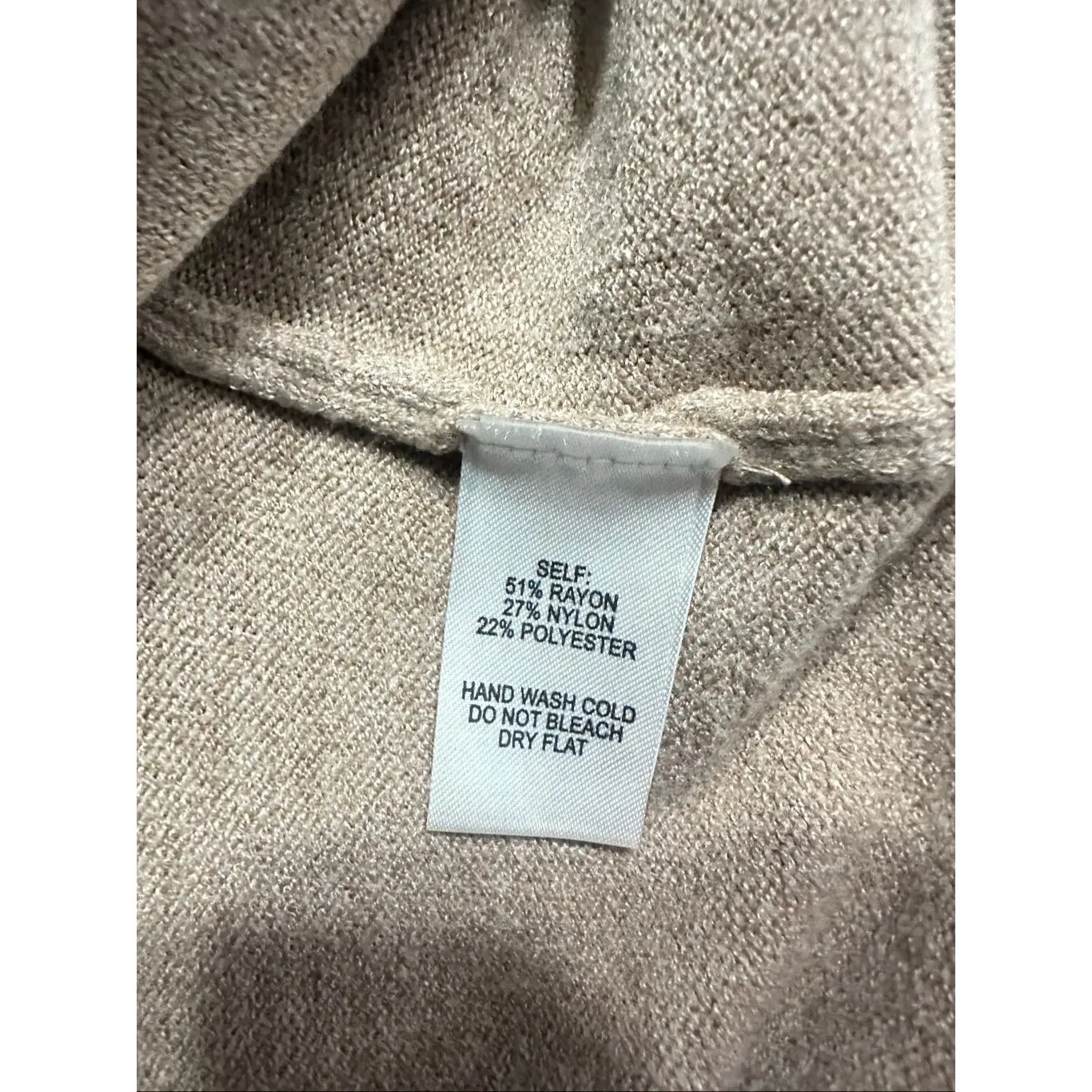 Brand New Lulus Women’s Size Small Beige Mock Neck Pullover Sweater - Image 4