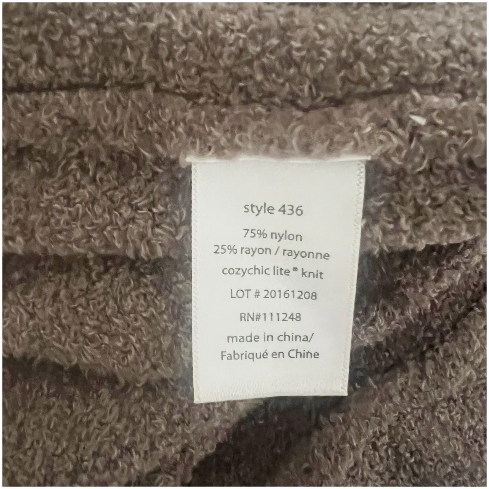 Barefoot Dreams CozyChic Lite Cardigan Sweater Brown Size S/M - Image 9