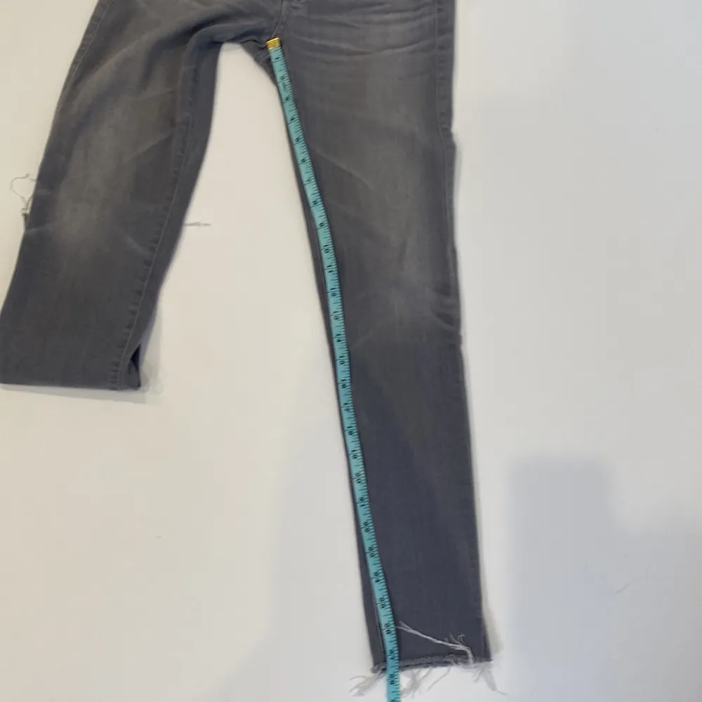 Ag Adriano Goldschmied The Legging Ankle Gray Denim Jeans Raw Hem EUC 26R - Image 9