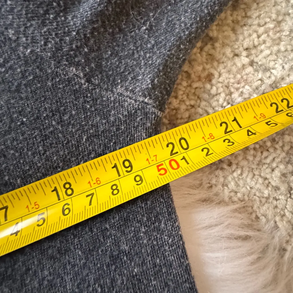 T*Party Size S Distressed Black Acid Wash Crewneck - Image 6