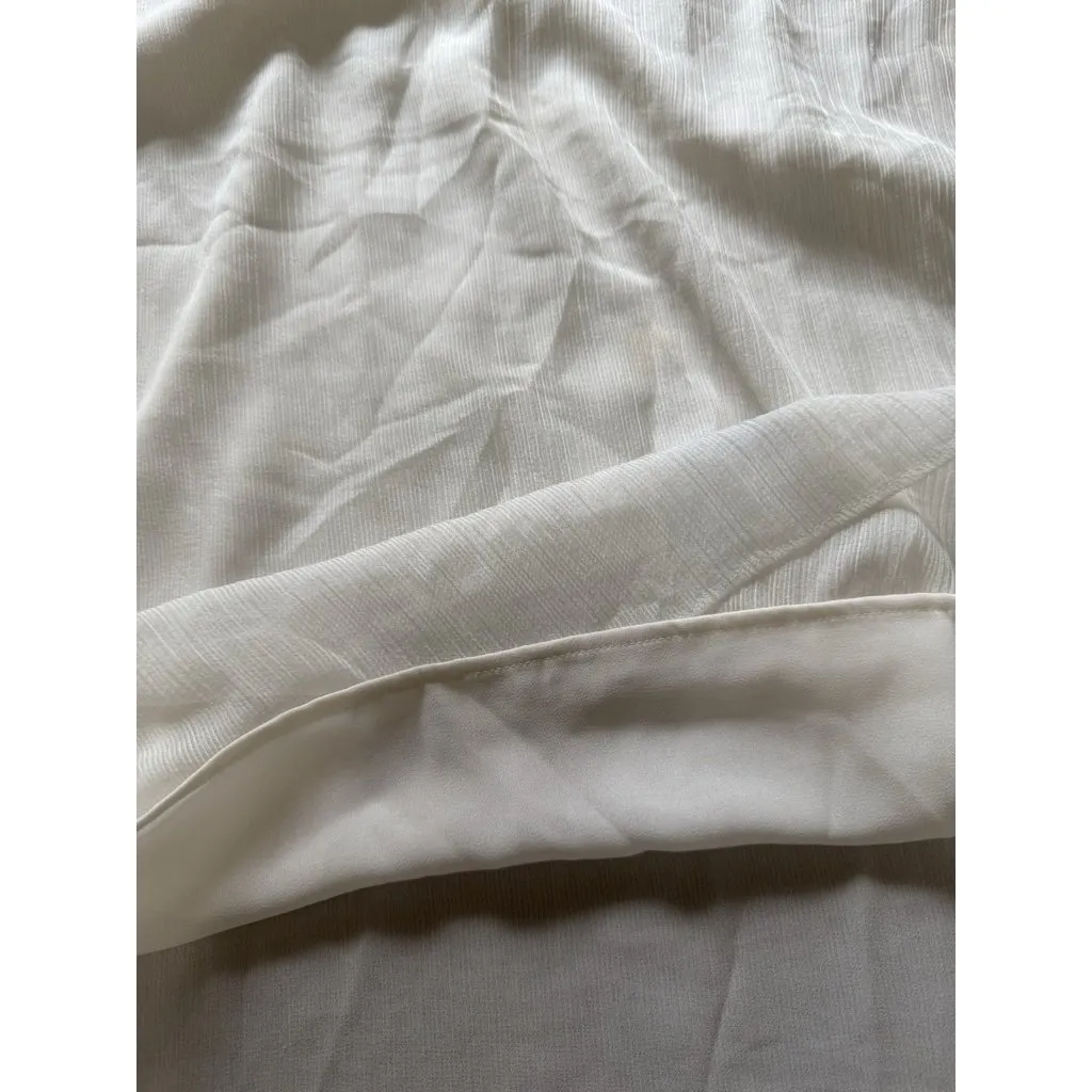 Ann Taylor Women Size Large Long Sleeve Lightweight Blouse V Neck Office Career - Image 8