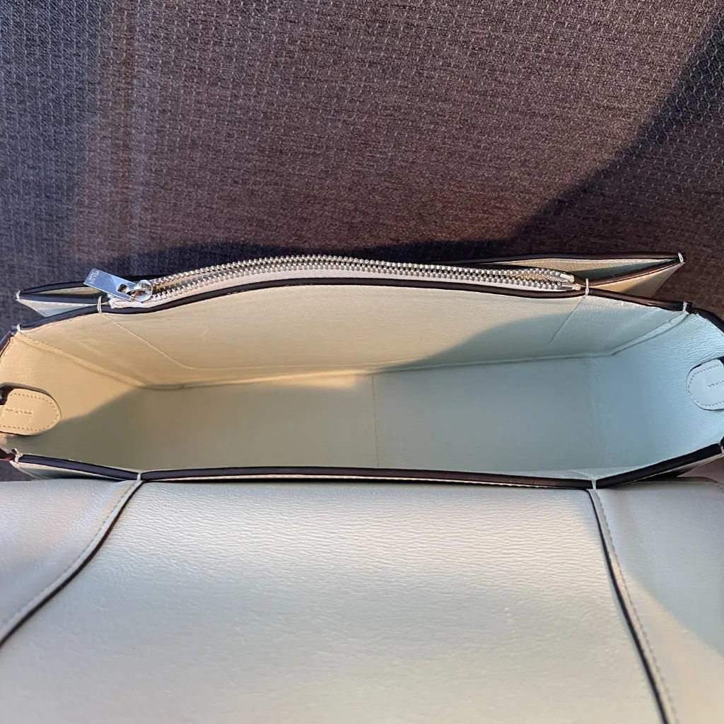 Celine Medium Frame Shoulder Bag in Red and Cream - Preowned - Image 8