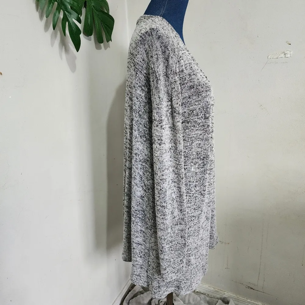 Divided H&M Heather Grey Open Front Cardigan Sweater - Image 4