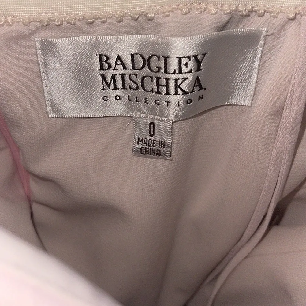 Badgley Mischka Pink Strapless Dress Size 0 - Image 7
