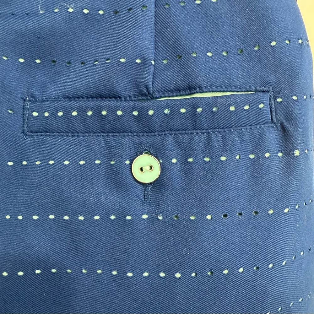 Navy and Teal Blue Eyelet Golf Skort Size 0 - Image 6