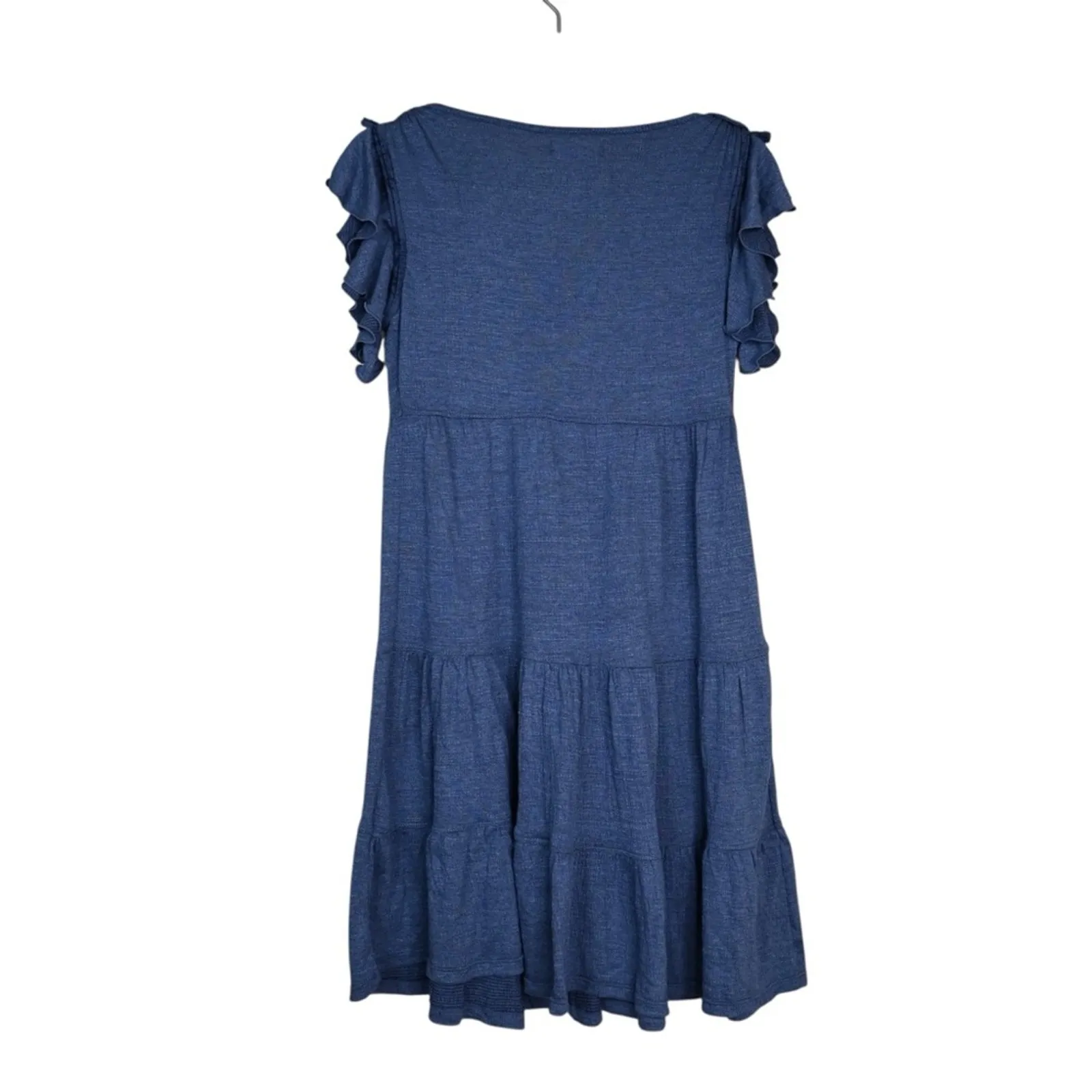 Max Studios Womens XS Ruffle Cap Sleeve Tiered Jersey Babydoll Dress NEW - Image 2