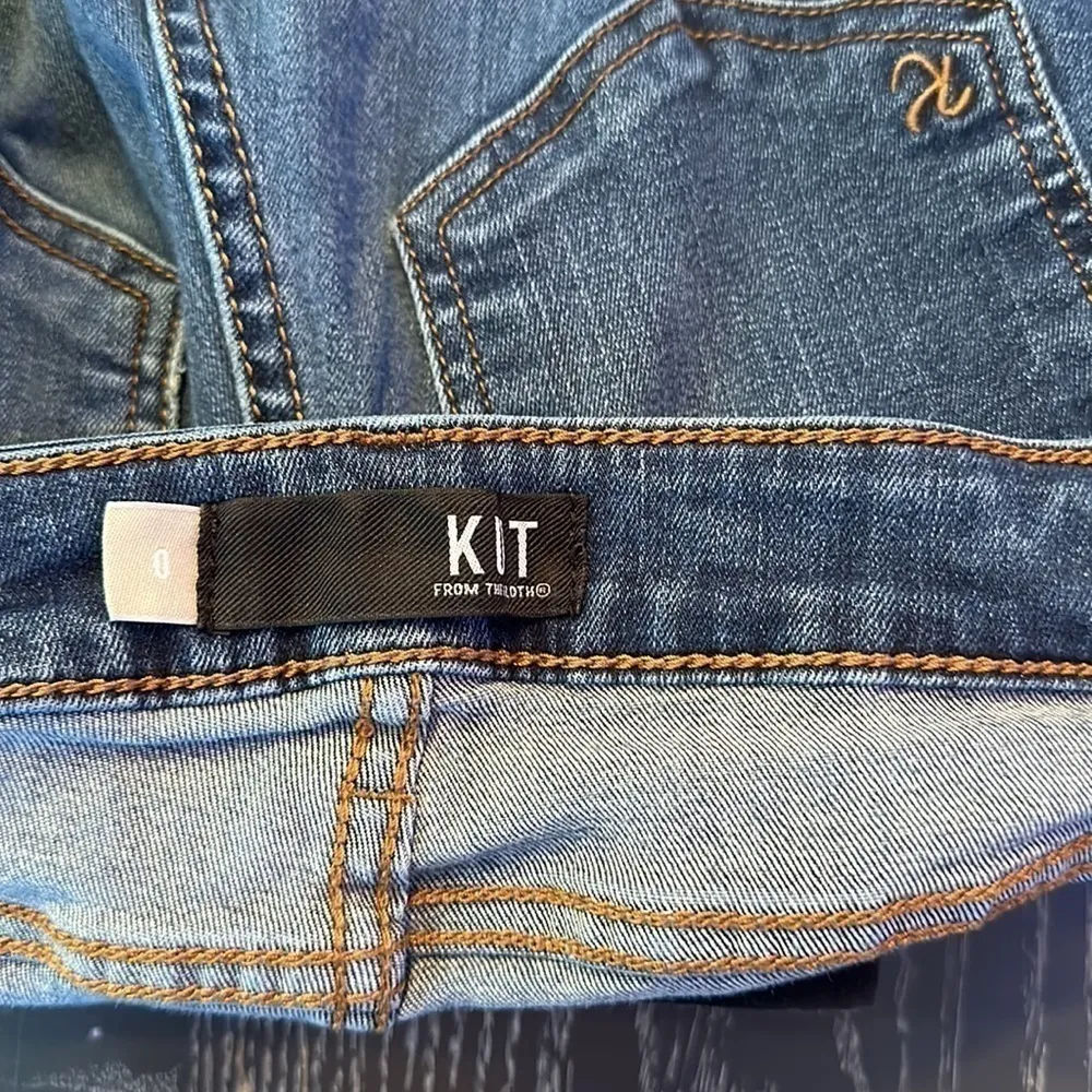 KUT from the Kloth MIA High Rise Skinny Jeans Denim Distressed Wash SZ 0 - Image 11