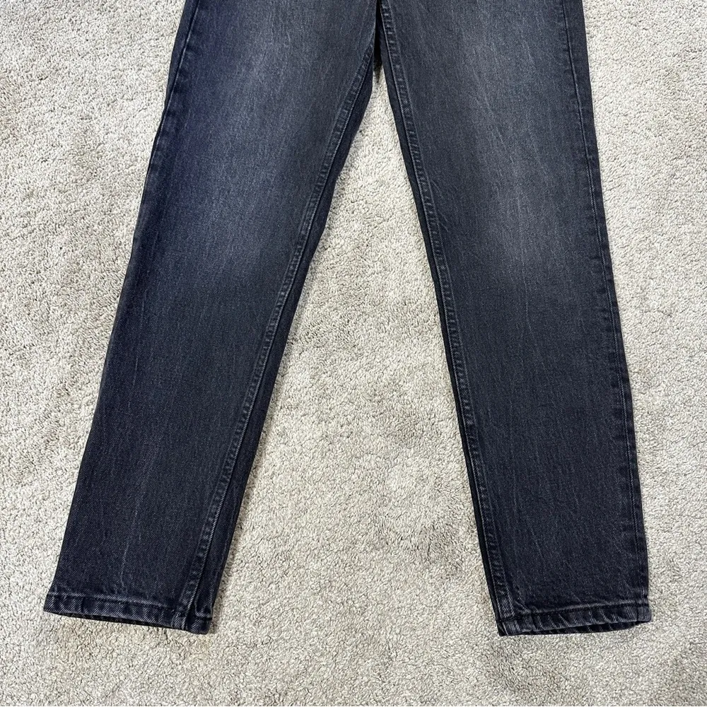 NWOT Zara Comfort Mom Fit High Rise Jeanse Ankle Length Jeans in Black Size 0 - Image 7