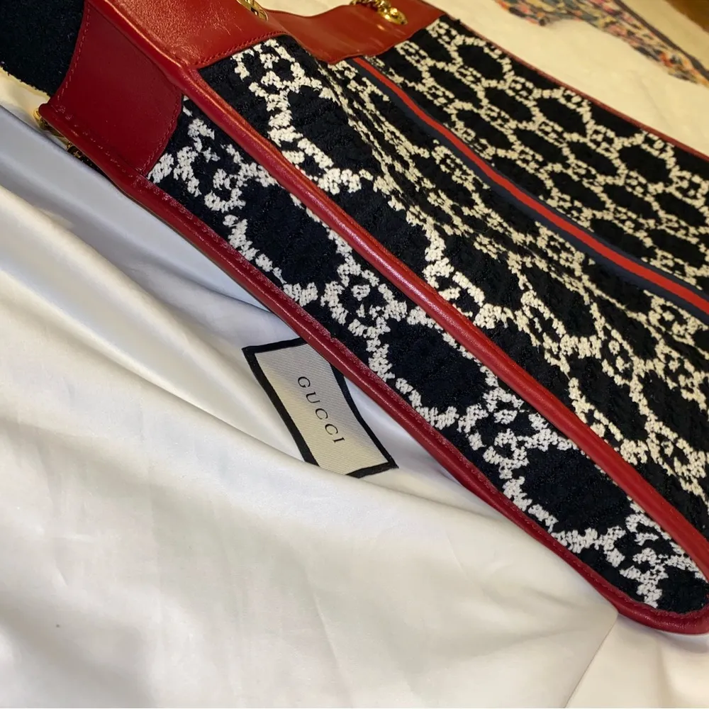 Gucci Rajah Tweed Tote with Clutch - Image 14