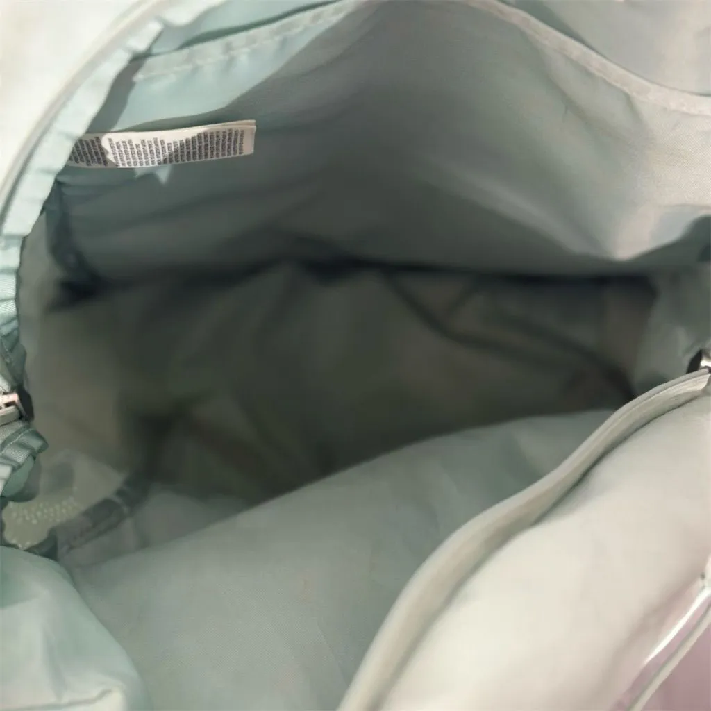 The North Face Jester Backpack Green Burgundy Logo Laptop School Hiking Bag - Image 8