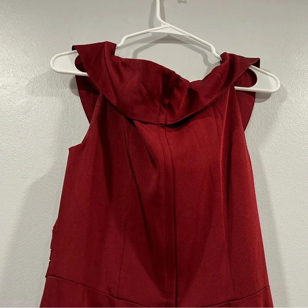 La Femme 25206 Surplice Off the Shoulder Column Gown 8 NWOT - Image 4