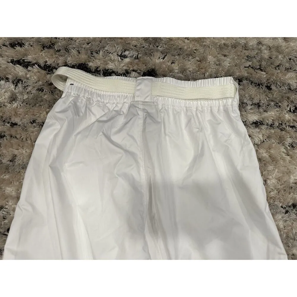 NIKE Woven Swoosh Pant Women's White/Black Small S - Image 8