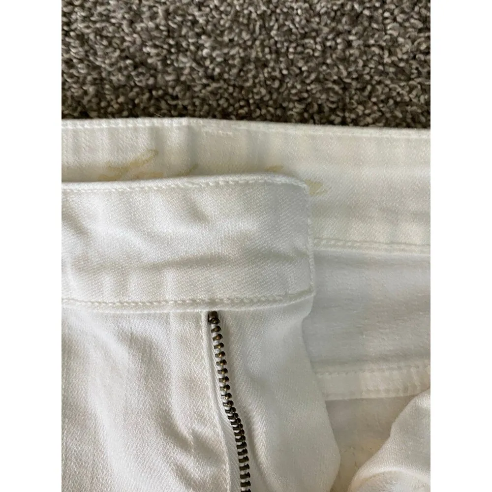 London Jean White Cutoff Denim Shorts Women’s Size 8 - Image 9