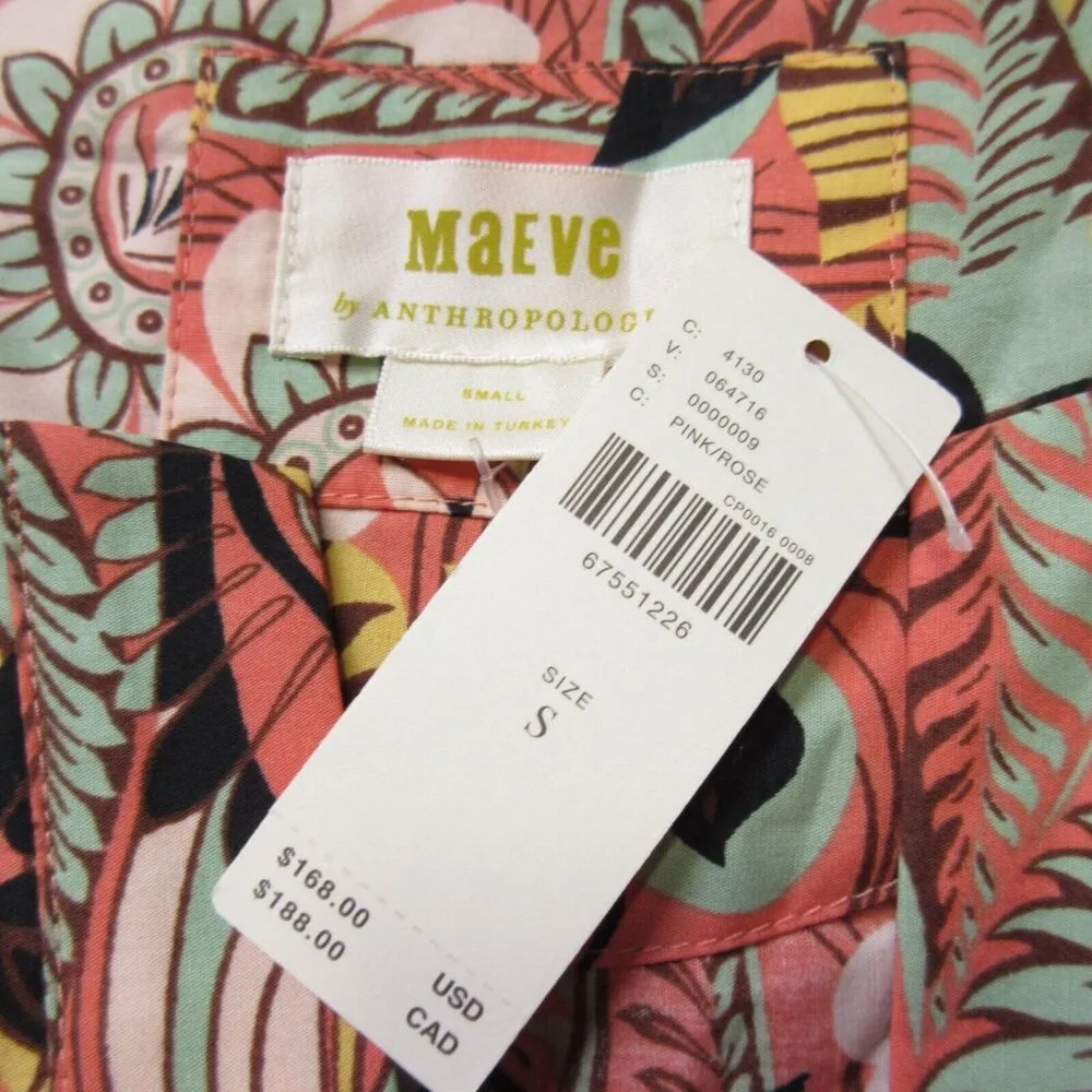 NWT Anthropologie Maeve Somerset Maxi in Botanic Garden Tiered Cotton Dress M - Image 6