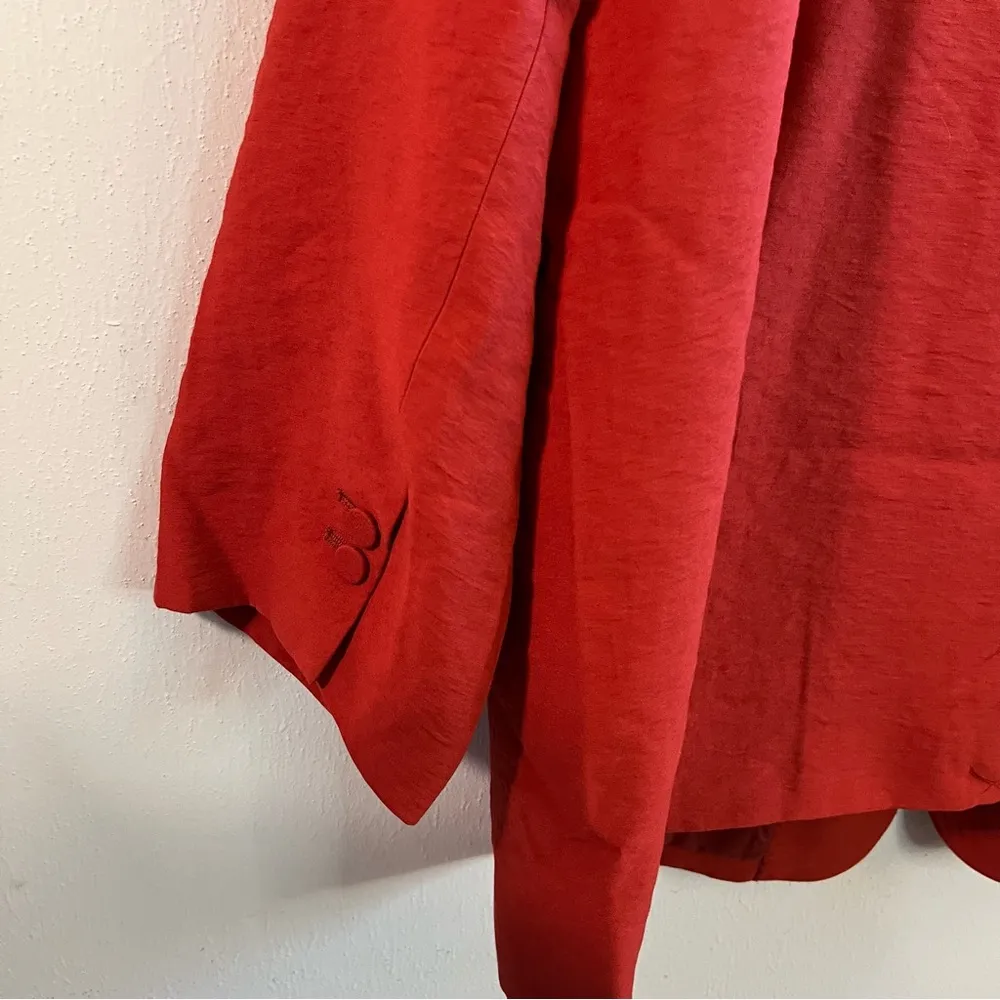 City Chic Blazer Essence Longline Jacket Rust Orange-Red Sz 24/XXL NWT Oversized - Image 13