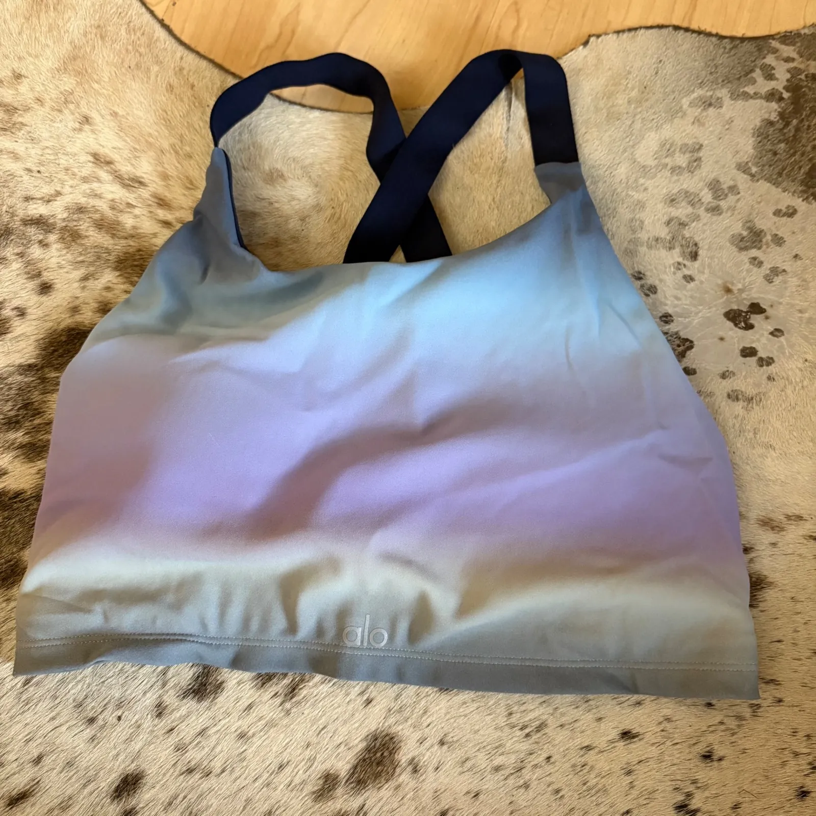 ALO Vapor Gradient Dusk Take Charge Bra size Large - Image 2