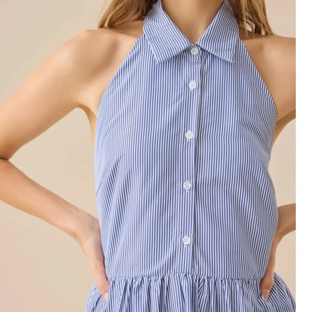 NEW Altar’d State Coastal Striped Midi Dress Size Small NWT - Image 4