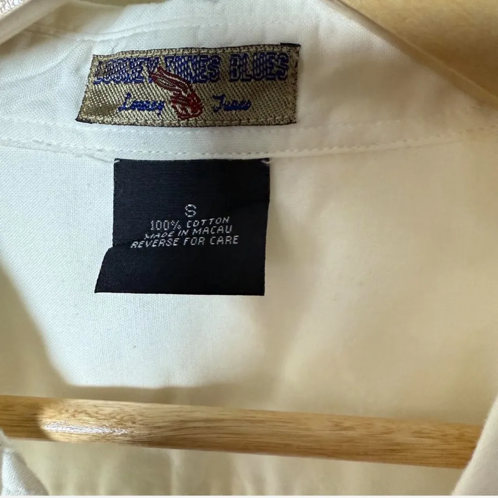 Vintage Looney Tunes Shirt Size S Daffy Duck Bugs Bunny Embroidered White Top - Image 6