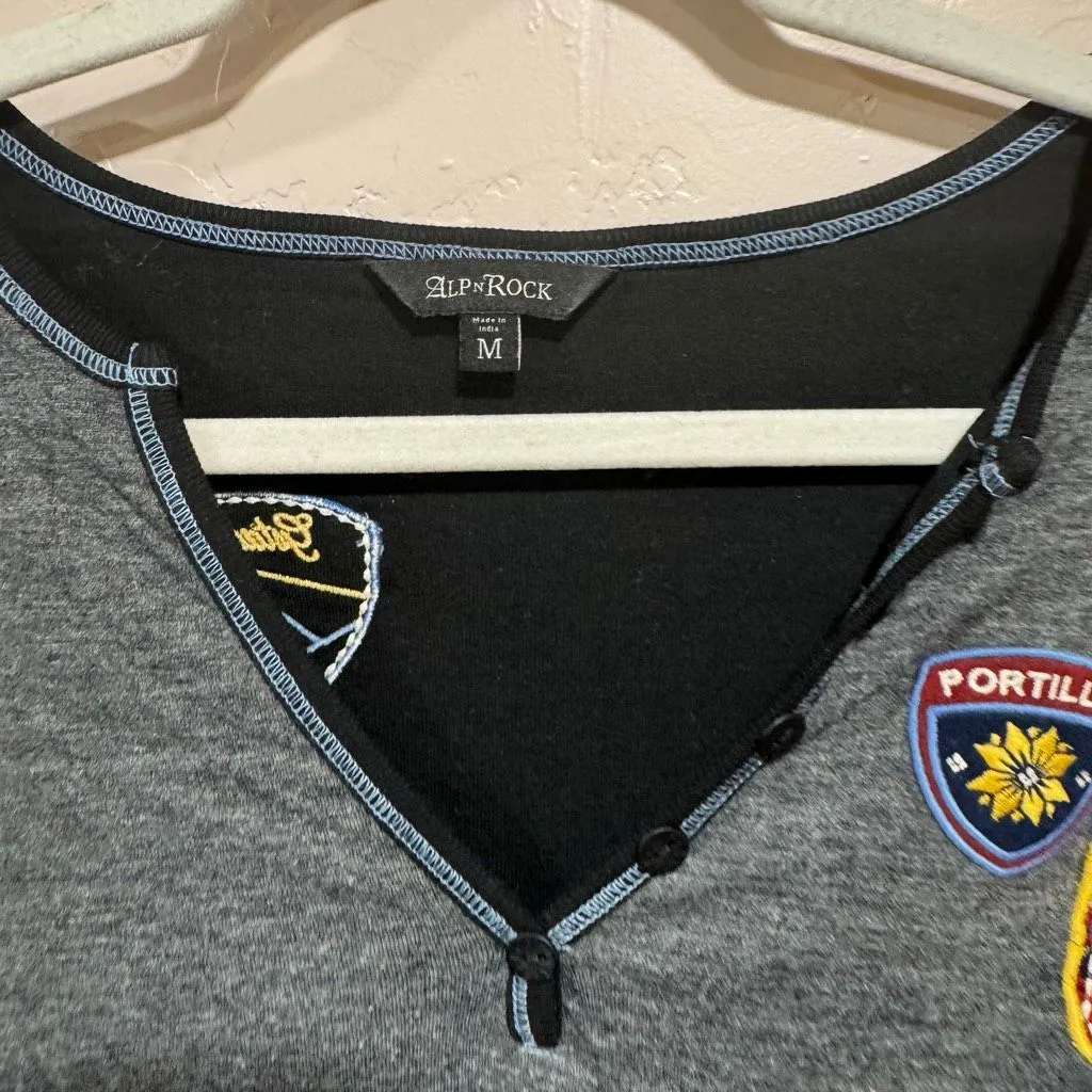 ALP N ROCK SKI THE WORLD HENLEY Medium Gray - Image 5