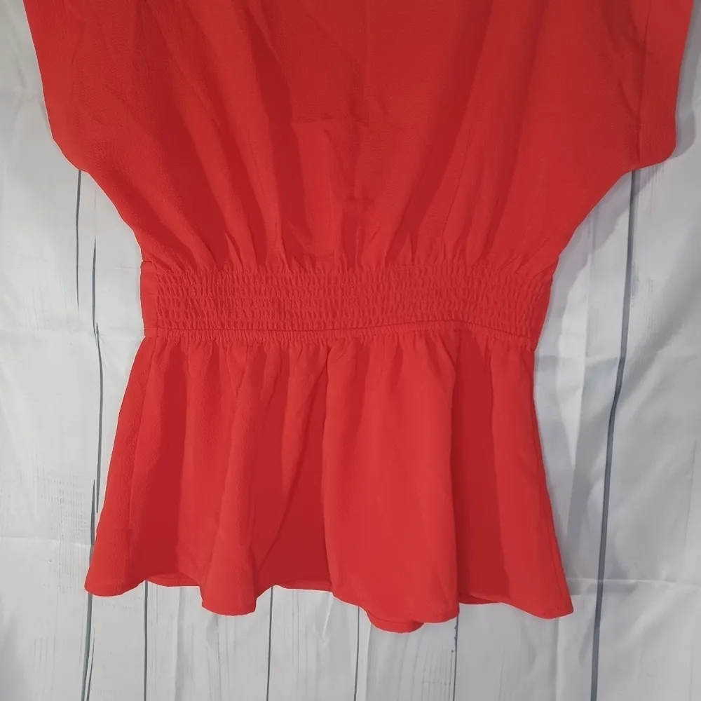 Monteau v-neck faux wrap top - Image 9