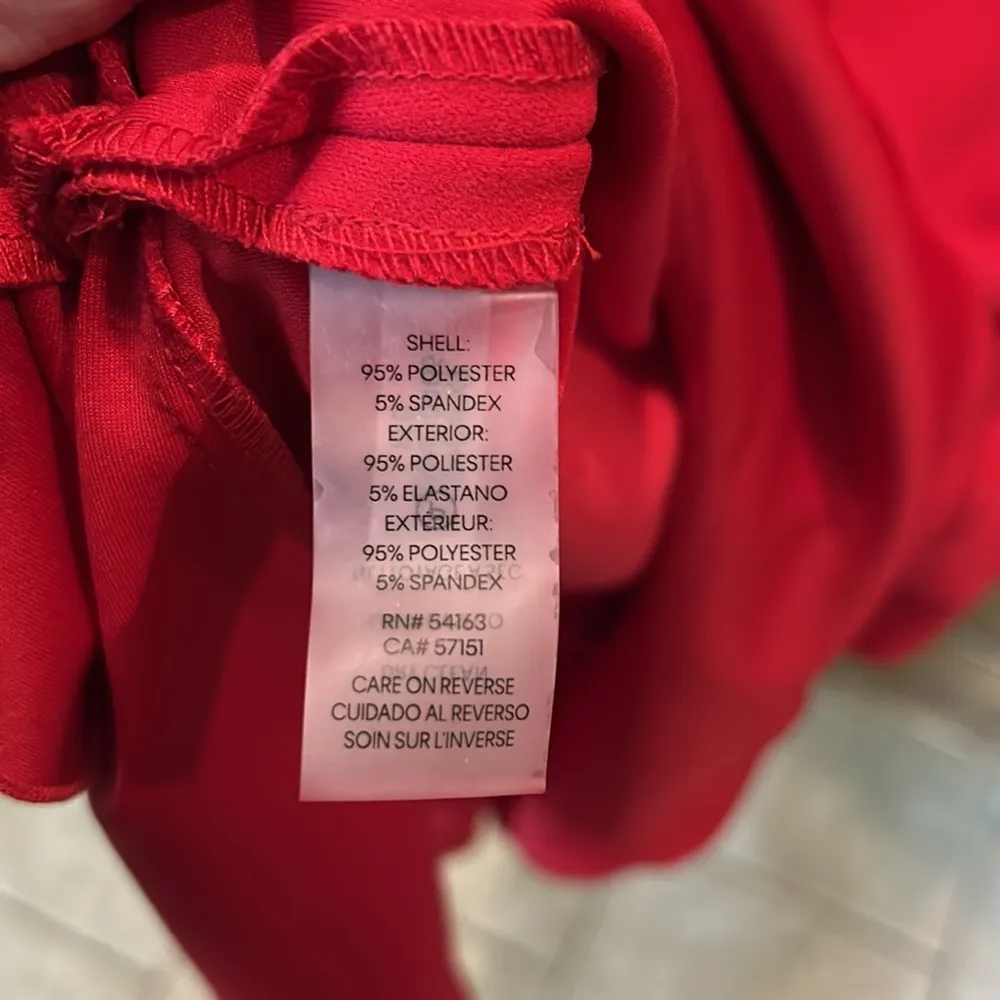 Karl Lagerfeld Paris Cherry Red Ruffle‎ Cap Sleeve Sheath Dress women’s size 10 - Image 4