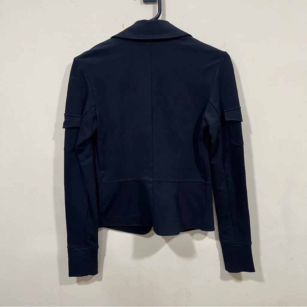 A|X Armani scuba stretch jacket blazer women Size M career professional - Image 7