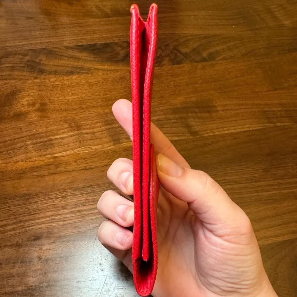 YSL Vintage  Red Leather Cigarette Holder - Image 7