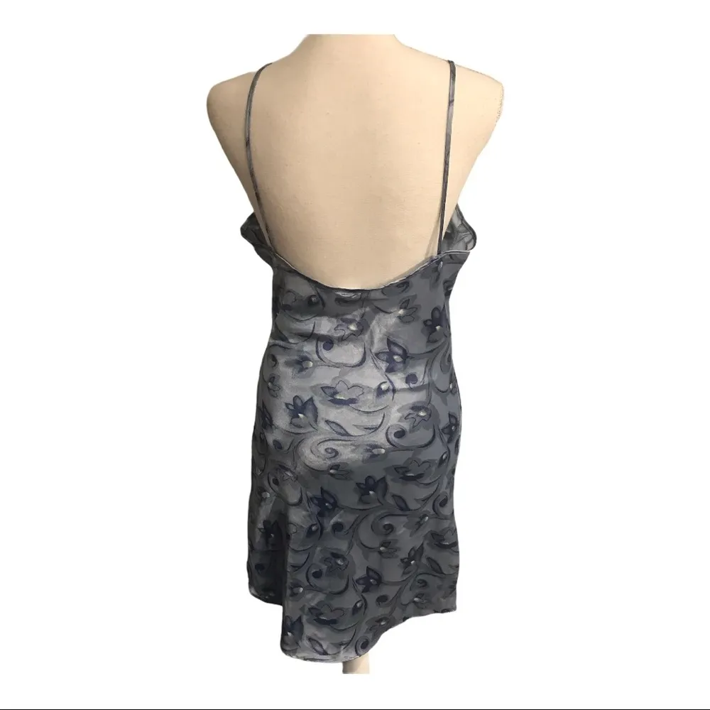 Center Aisle Chemise & Wrap Set Blue - Image 4