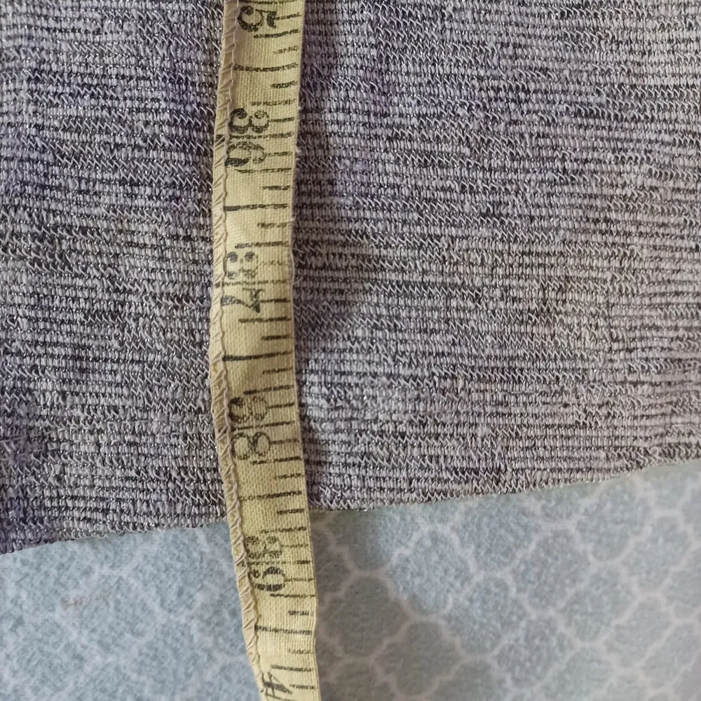 Jones Studio womens 1x sheer vneck cardigan duster grey long line plus size - Image 4