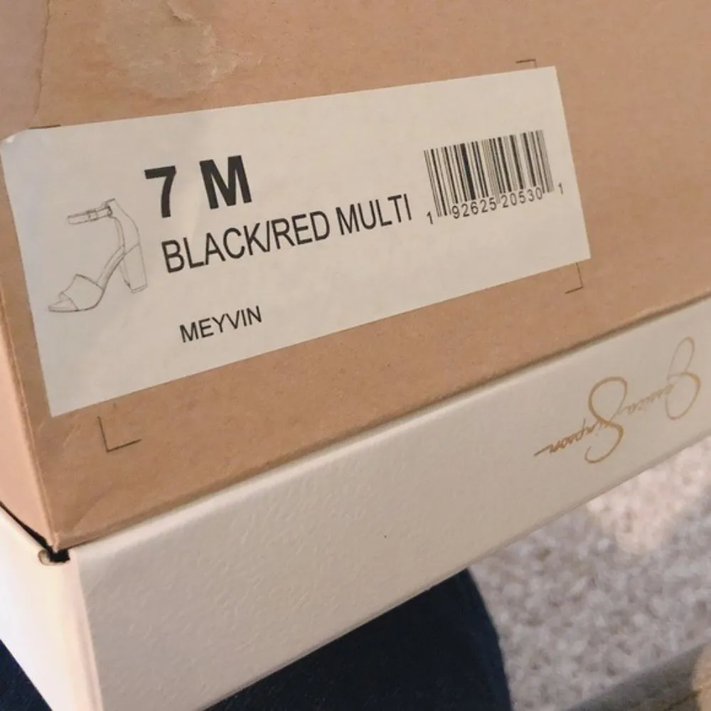 Jessica Simpson Plaid Ankle Strap Shoes Block Heel, Size 7M New in Box - Image 10