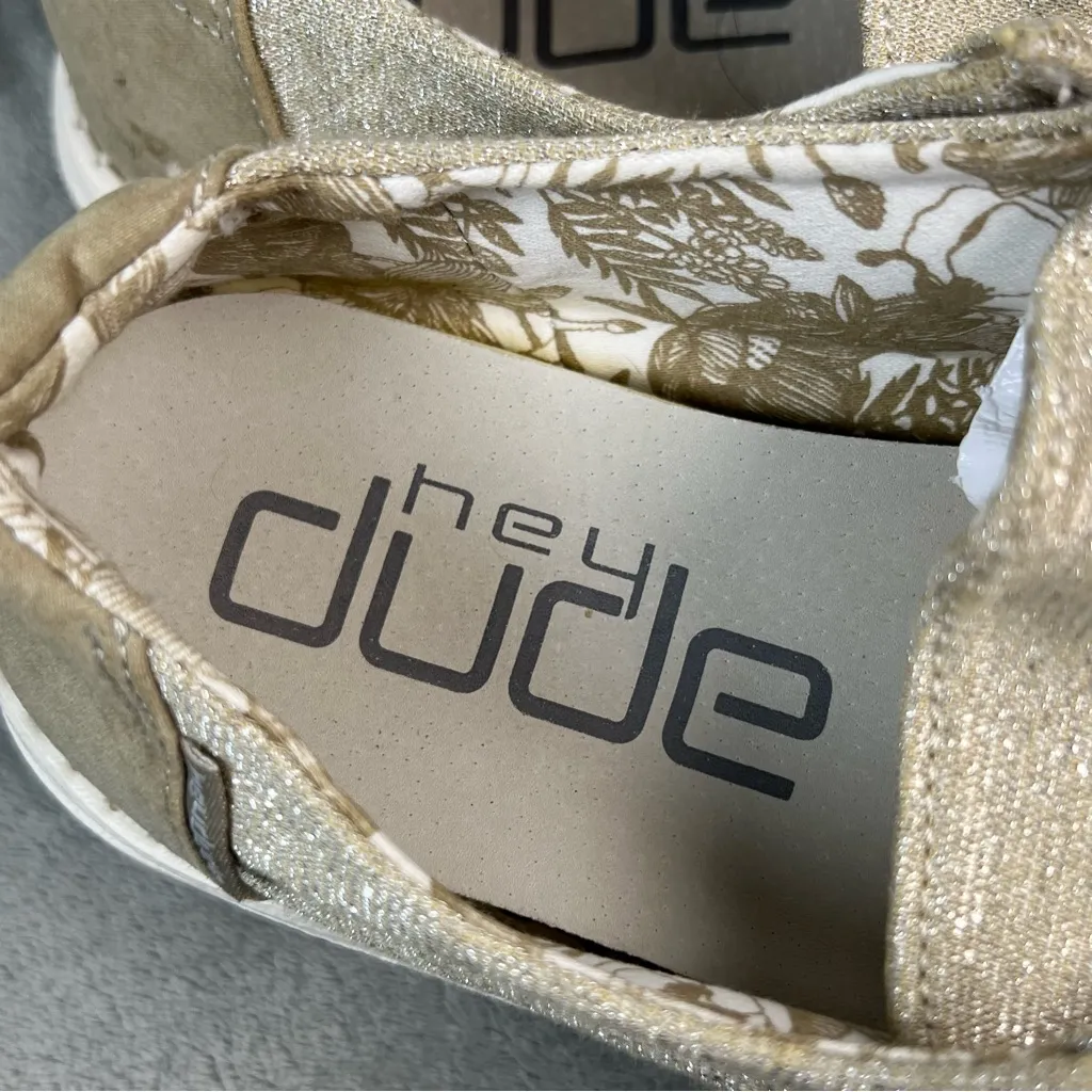 Hey Dude Women’s Wendy stretch Sparkling beige Size 8.        ordrA5 - Image 2
