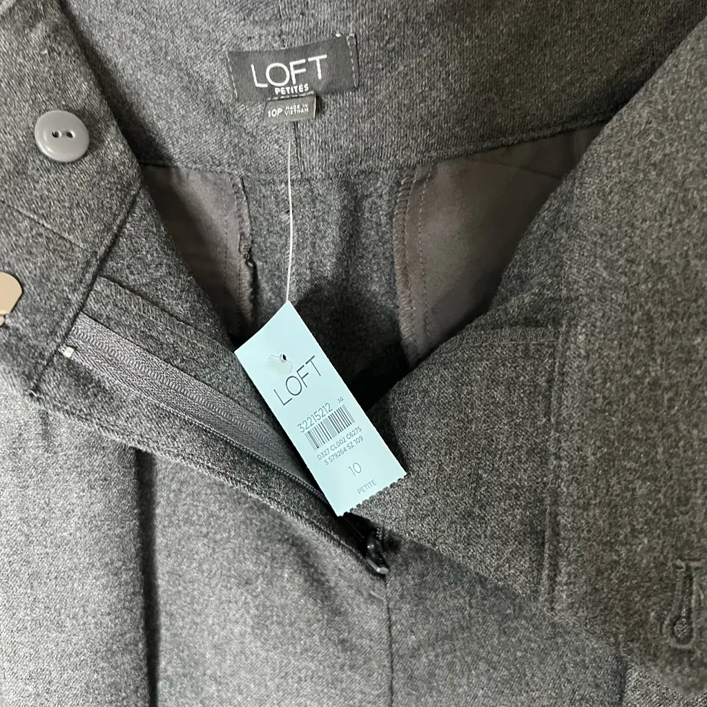 LOFT Charcoal gray color Dress Pants for Women’s size12,business or formal wear - Image 5